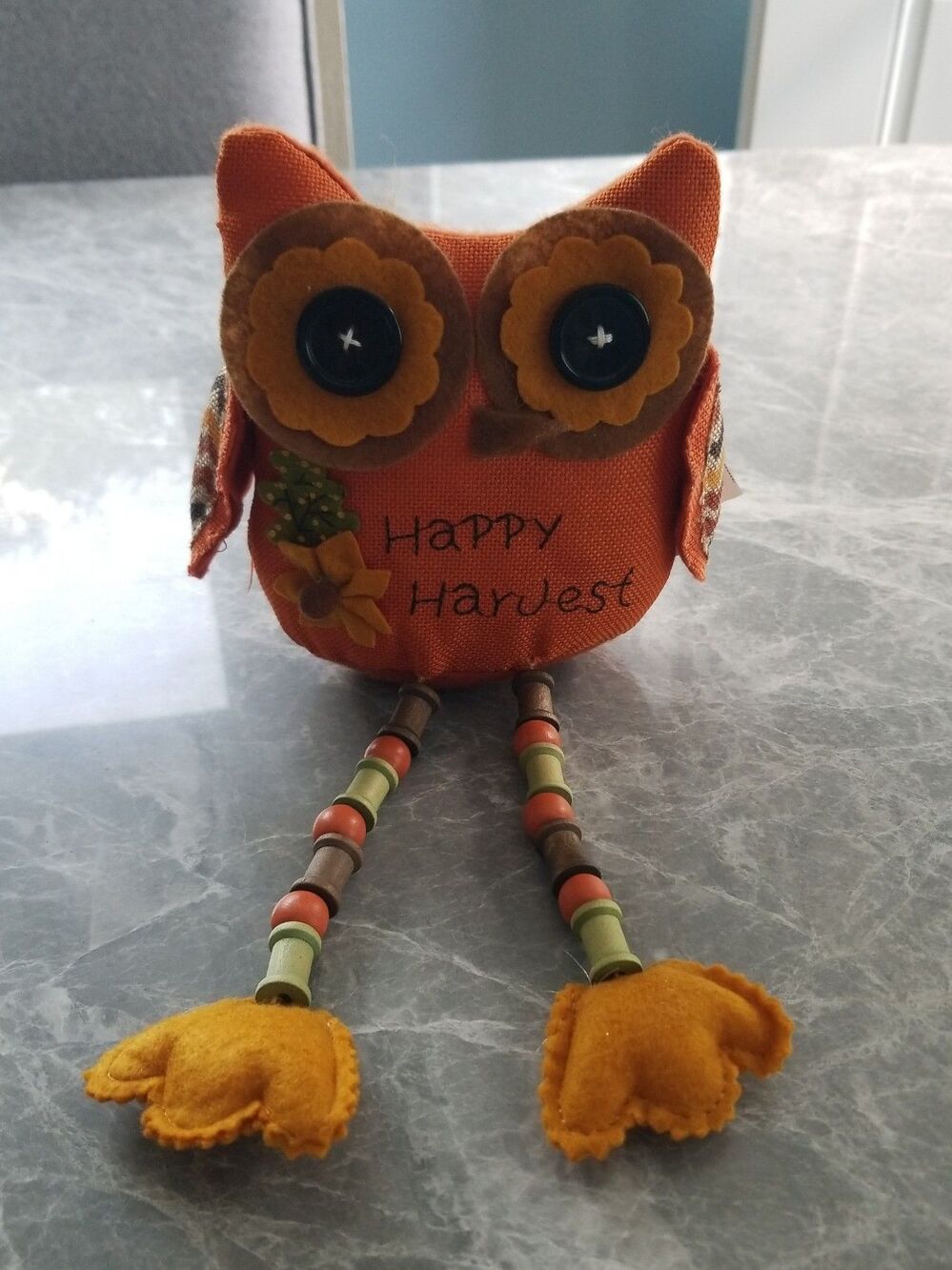 Harvest owl shelf sitter decor